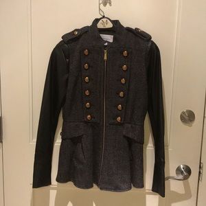 BCBG Military coat with epaulets and gold buttons